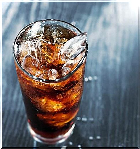 Coca-Cola with ice