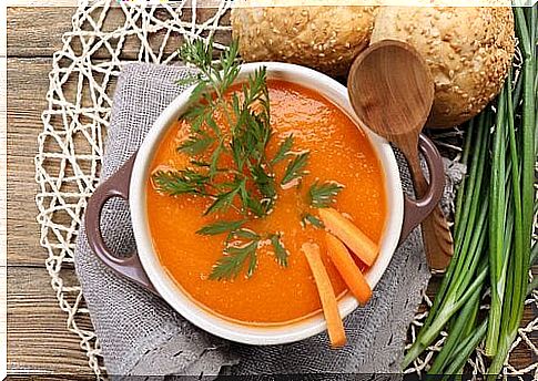 carrot soup ideal for people with Crohn's disease