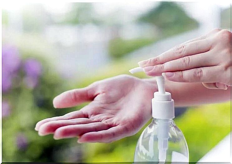 Hand disinfection