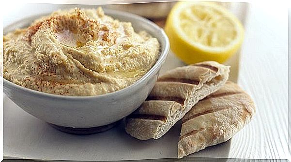 Hummus in a bowl