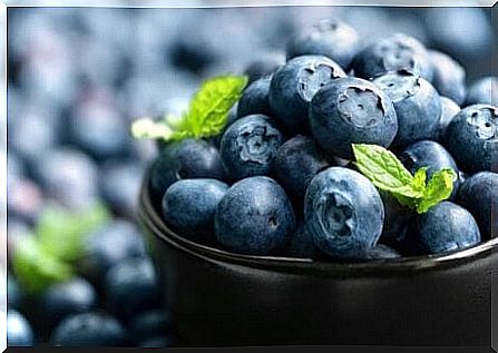 Blueberries in a bowl