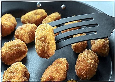 The frying method has a great influence on the preparation of croquettes.