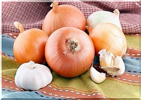 Onions and garlic