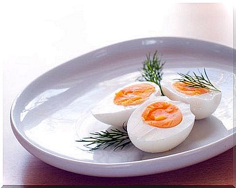 Eggs on a plate